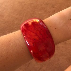 Banana Republic Red Wood Bangle